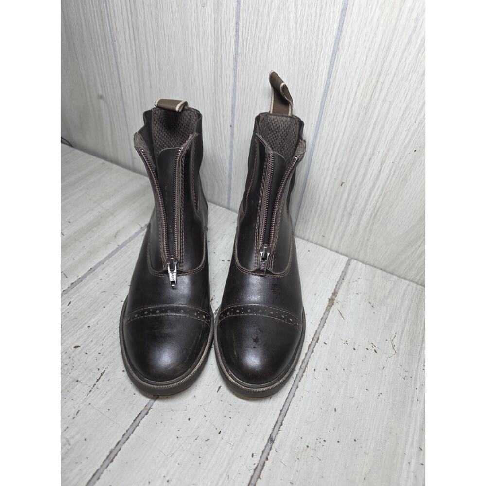 Horze Wexford Paddlock Equestian Front Zip Boots Kids Size 5 Horseback Riding - Picture 8 of 8